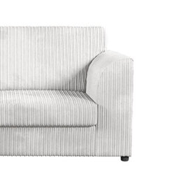 Furnishings For Less UK Luxor Jumbo Cord Fabric 2 Seater Sofa - Fullback Silver - thumbnail 2