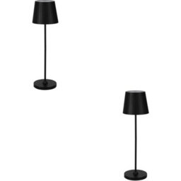 Loops 2 Pack Stylish Modern Black Led Table Lamp For Home Decor - Minimalist Indoor Lighting - thumbnail 1