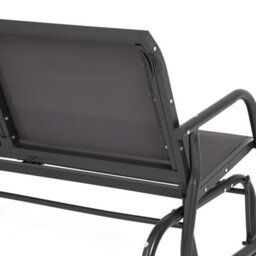 Charles Bentley Steel 2 Seater Rocking Bench - Grey - thumbnail 6