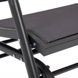Charles Bentley Steel 2 Seater Rocking Bench - Grey - thumbnail 7