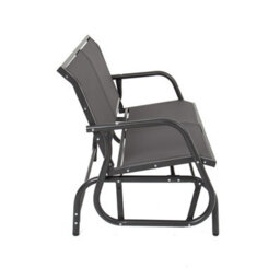 Charles Bentley Steel 2 Seater Rocking Bench - Grey - thumbnail 5
