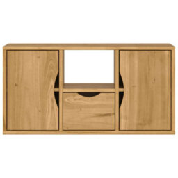 Berkfield Tv Cabinet With Drawer Odda 79X24X40 Cm Solid Wood Pine - thumbnail 6