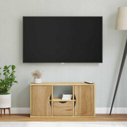 Berkfield Tv Cabinet With Drawer Odda 79X24X40 Cm Solid Wood Pine - thumbnail 4