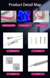 Eagle Shaped Led Neon Sign For Wall Decor , Usb Powered Light For Bedrooms, Bars And Game Rooms - thumbnail 4