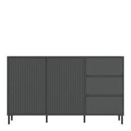 Furniture To Go Avenale Sideboard 2 Door 3 Drawer In Anthracite - thumbnail 2