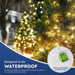 Desiretech 50 Led Battery-Powered Copper Wire Fairy Lights, 5M, Warm White, 1 Pack - thumbnail 6