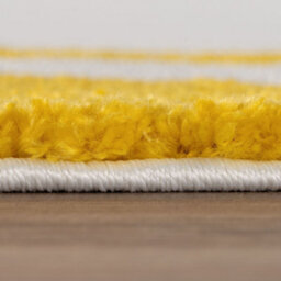The Rugs Joli Yellow And White Geometric Rug Soft Dense Pile Easy To Clean And Pet Friendly For Living Rooms And Bedrooms - thumbnail 3