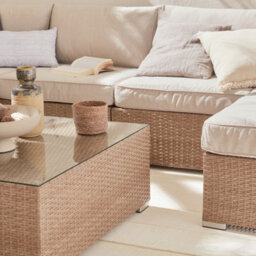 Sweeek - 12-14-Seater Premium Polyrattan Garden Sofa Set Tripoli Beige 303.5X82X67 Cm - thumbnail 2