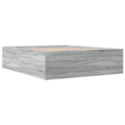 Berkfield Bed Frame Without Mattress Grey Sonoma 160X200 Cm - thumbnail 6
