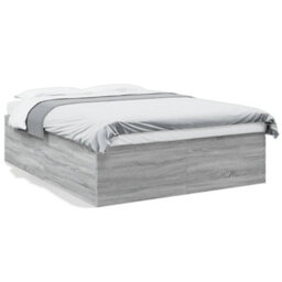 Berkfield Bed Frame Without Mattress Grey Sonoma 160X200 Cm - thumbnail 2