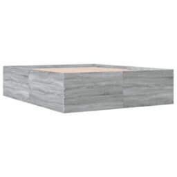 Berkfield Bed Frame Without Mattress Grey Sonoma 160X200 Cm - thumbnail 3