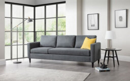iLikeStores Slate Grey Linen Corner Sofa - 3 Seater - thumbnail 8