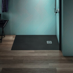 Ideal Standard Ultra Flat S+ Shower Tray 30mm 1200 X 800mm In Jet Black Including Waste - thumbnail 2