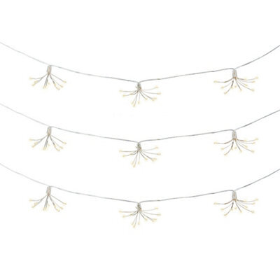 Valuelights Set Of 10 - Solar Powered Outdoor Garden Starburst Fairy String Lights - image 1