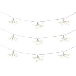 Valuelights Set Of 10 - Solar Powered Outdoor Garden Starburst Fairy String Lights - thumbnail 1