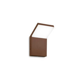 Ideal Lux Luminosa Style Integrated Led Outdoor Modern Wall Lamp Coffee 1050Lm 3000K Ip54