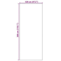 Berkfield Washable Doormat In Cyan, 120X300 Cm - thumbnail 5