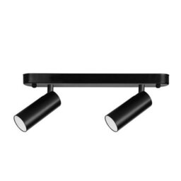 Luminosa Lighting Luminosa Logos Double Led Twin Spotlight 3.7W 3000K 282Lm Black