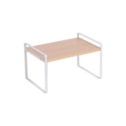 Tier Desktop Bookcase Organizer Stand Desk Table Rack Kitchen Storage Shelf - White  2 Tiers - thumbnail 2