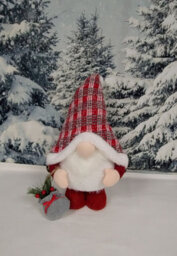 Premier Decorations Limited Light Up Red Standing Christmas Gonk Carrying Pouch 50Cm - thumbnail 3