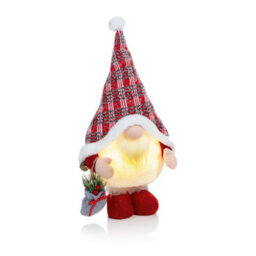 Premier Decorations Limited Light Up Red Standing Christmas Gonk Carrying Pouch 50Cm - thumbnail 2