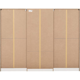 Seconique Malvern 6 Door 2 Drawer Wardrobe-White - thumbnail 7