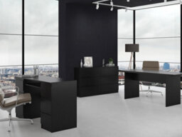 M6 140 Malwa Large Chest Of Drawers Black - thumbnail 2