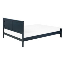 Beliani Bed Pine Wood Olivet 140 X 200 Cm (Eu Double) Dark Blue - thumbnail 4