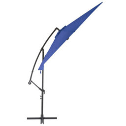 Walplus Cantilever Garden Parasol With Aluminium Pole 300 Cm Blue - thumbnail 3