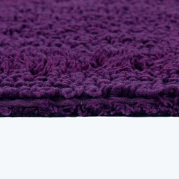 Homescapes Luxury Reversible Cotton Bath Mat Set - Plum - thumbnail 7