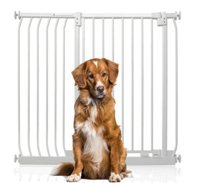 Bettacare Extra Tall Elite Dog Gate, 107Cm - 116Cm, Matt White, Extra Tall 96.8Cm In Height, Pressure Fit Pet Gate - image 1