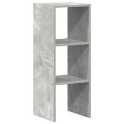 Berkfield Bookcase Stackable Concrete Grey 30X30X80 Cm Engineered Wood - thumbnail 2