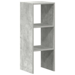 Berkfield Bookcase Stackable Concrete Grey 30X30X80 Cm Engineered Wood - thumbnail 6