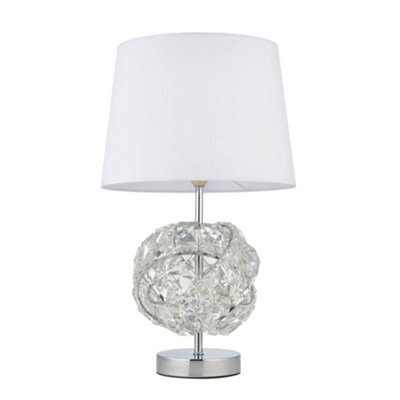 Pagazzi Lighting Pagazzi Monaco Chrome And Glass Table Lamp - image 1