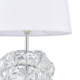 Pagazzi Lighting Pagazzi Monaco Chrome And Glass Table Lamp - thumbnail 3