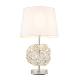 Pagazzi Lighting Pagazzi Monaco Chrome And Glass Table Lamp - thumbnail 2