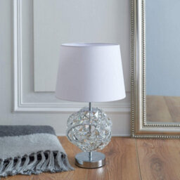 Pagazzi Lighting Pagazzi Monaco Chrome And Glass Table Lamp - thumbnail 7