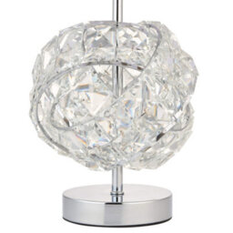 Pagazzi Lighting Pagazzi Monaco Chrome And Glass Table Lamp - thumbnail 5