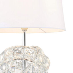 Pagazzi Lighting Pagazzi Monaco Chrome And Glass Table Lamp - thumbnail 4