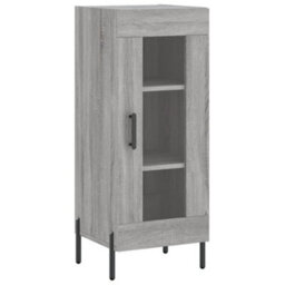 Berkfield Highboard Grey Sonoma 34.5X34X180 Cm Engineered Wood - thumbnail 7