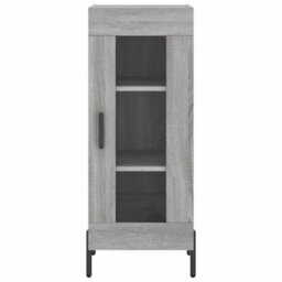 Berkfield Highboard Grey Sonoma 34.5X34X180 Cm Engineered Wood - thumbnail 8