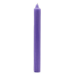 Four Candle Solid Colour Dinner Candles Rustic Lilac Pack Of 5 - thumbnail 3
