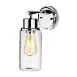 Elstead Morvah 1 Light Outdoor Wall Light Polished Chrome Ip44, E27