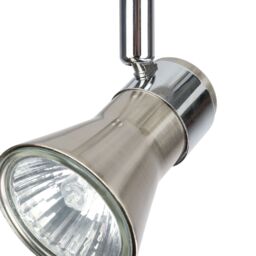 GoodHome Aphroditus Modern Satin Nickel Effect 3 Light Spotlight - thumbnail 4