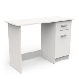 FurniComp LTD Furnicomp Ruben 1 Door 1 Drawer Matt White Small Office Desk - thumbnail 6