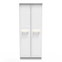 Norfolk 2 Door Wardrobe With Shelf & Hanging Rail In White Ash (Ready Assembled)