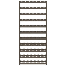 Walplus Wine Rack For 77 Bottles Grey Solid Wood Pine - thumbnail 3