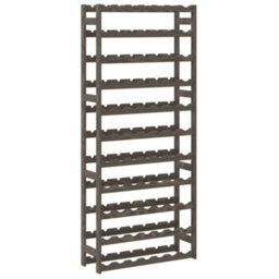 Walplus Wine Rack For 77 Bottles Grey Solid Wood Pine - thumbnail 5