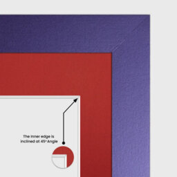AK Frames 40X20Cm Purple Sleek Multi Photo Frame With Crimson Mount - Holds 3 Apertures (3X) 6X4 Photos - thumbnail 7