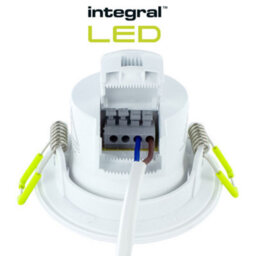Integral LED Led Downlights 5.5W 510Lm 68mm Cut Out Dimmable 3000K (4 Pack) - Satin Nickel Bezels - thumbnail 5
